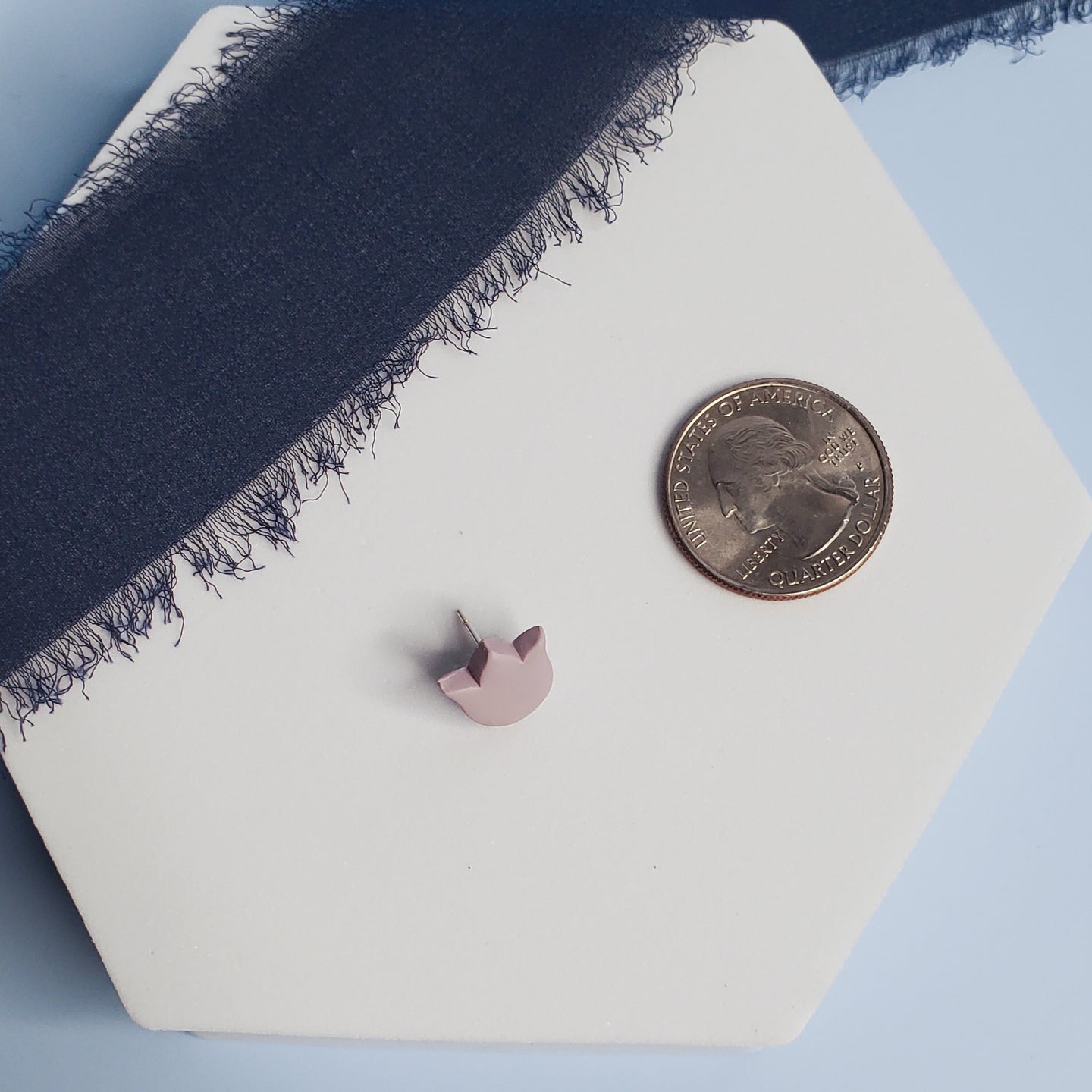 Purple Tulip Stud Earrings